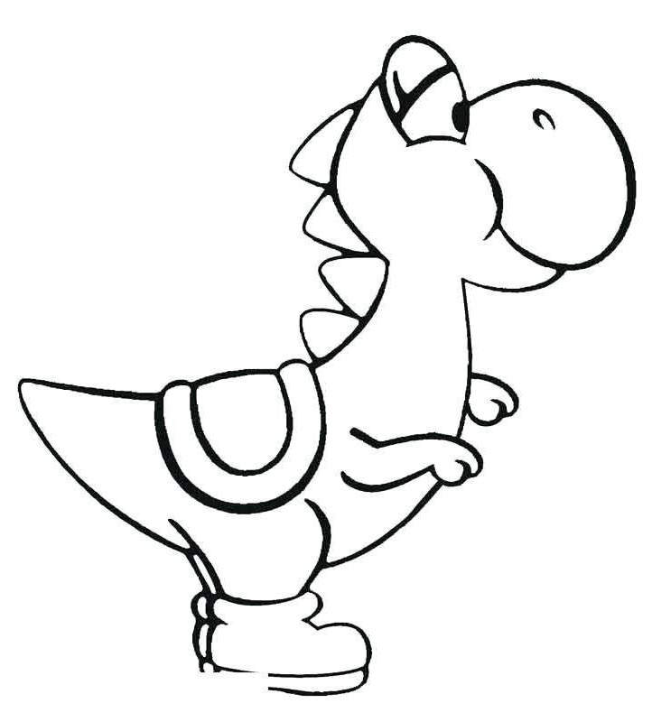 722x800 Mario Kart Coloring Pages Great Drawings Yoshi Super