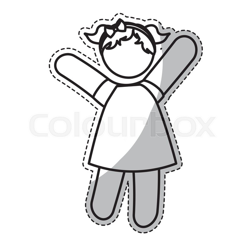 800x800 Young Girl Icon Image Vector Stock Vector Colourbox