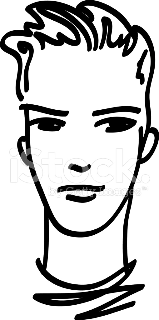 509x1024 Portrait Of Young Stock Vector