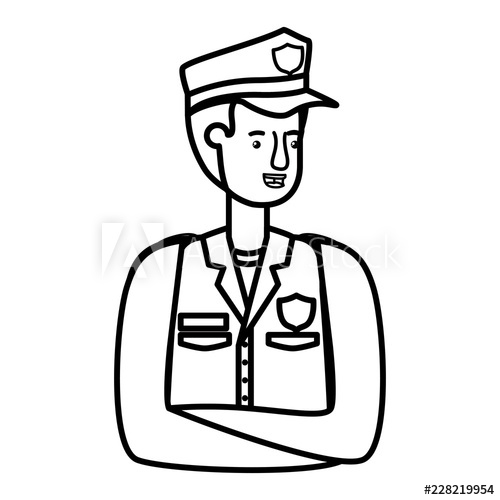 500x500 Young Man Police Avatar Character