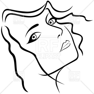 400x400 Face Of Beautiful Young Woman