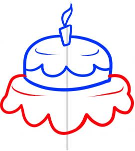 271x302 How To Draw How To Draw A Cake For Kids