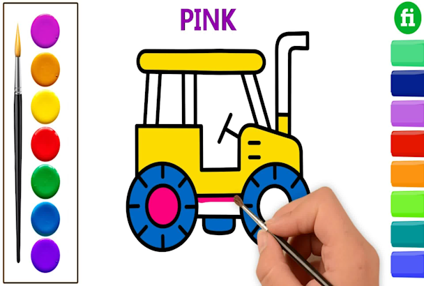 608x410 Make Bulk Drawing And Coloring Kids Youtube Videos