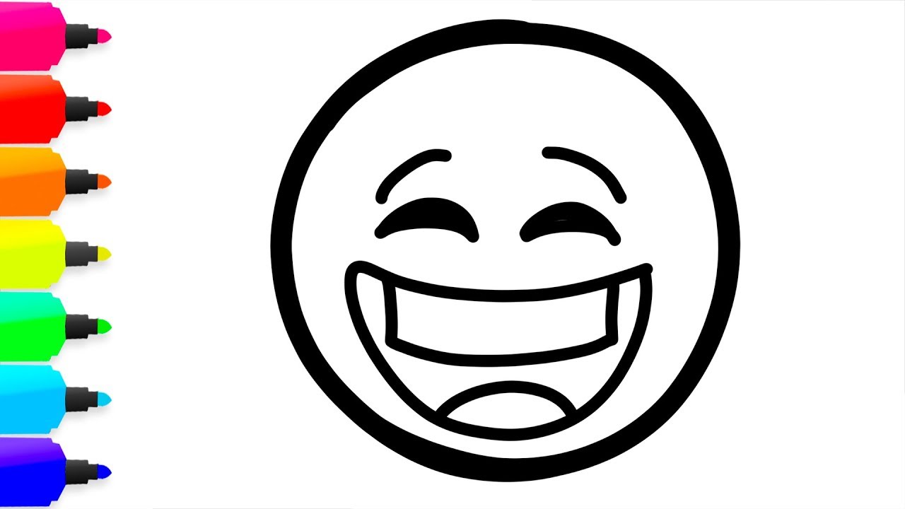 1280x720 Coloring Emoji Painting For Toddlers And Drawing For Kids