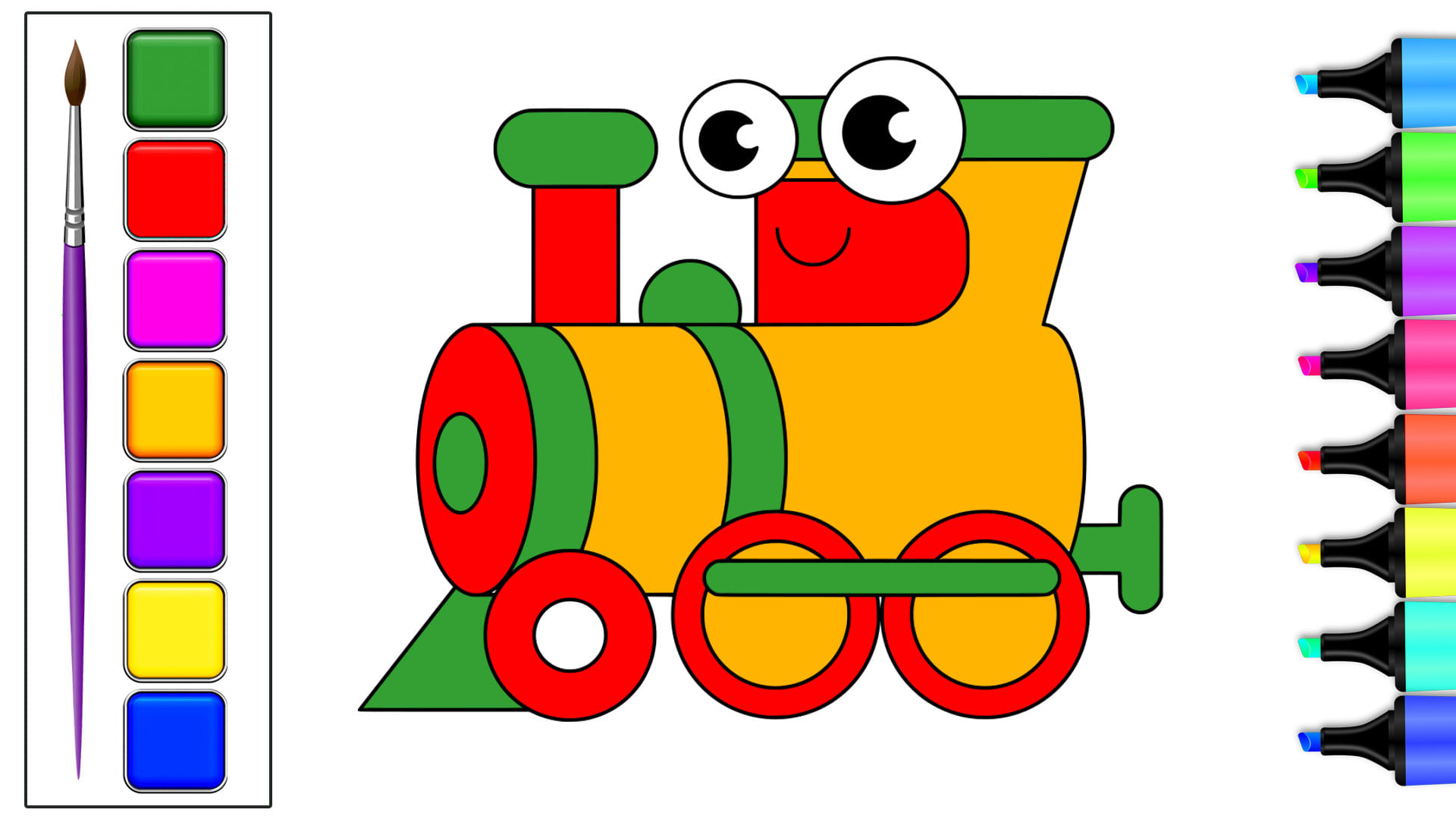 1920x1080 Create Coloring Pages Drawing Video For Youtube Kids