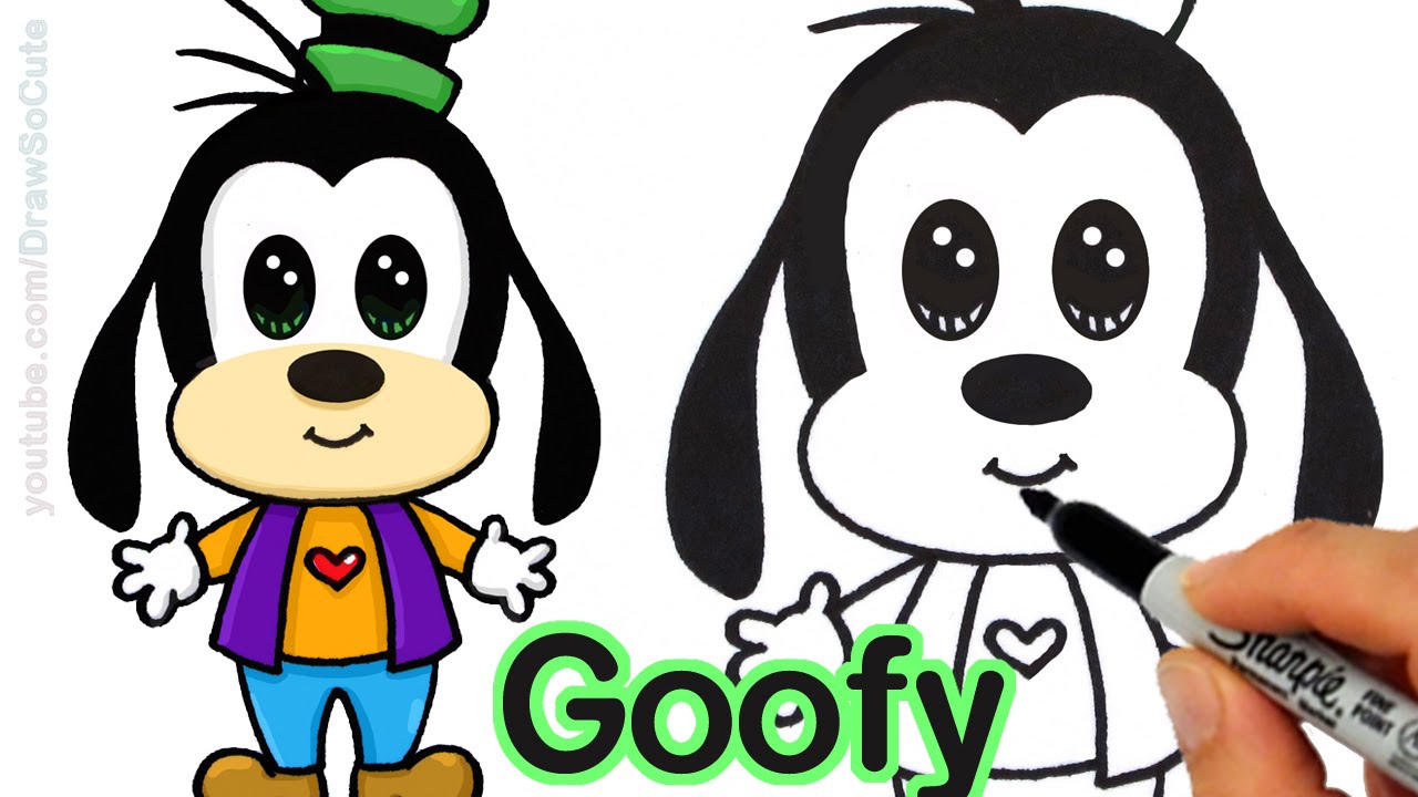 1280x720 How To Draw Goofy Easy Step