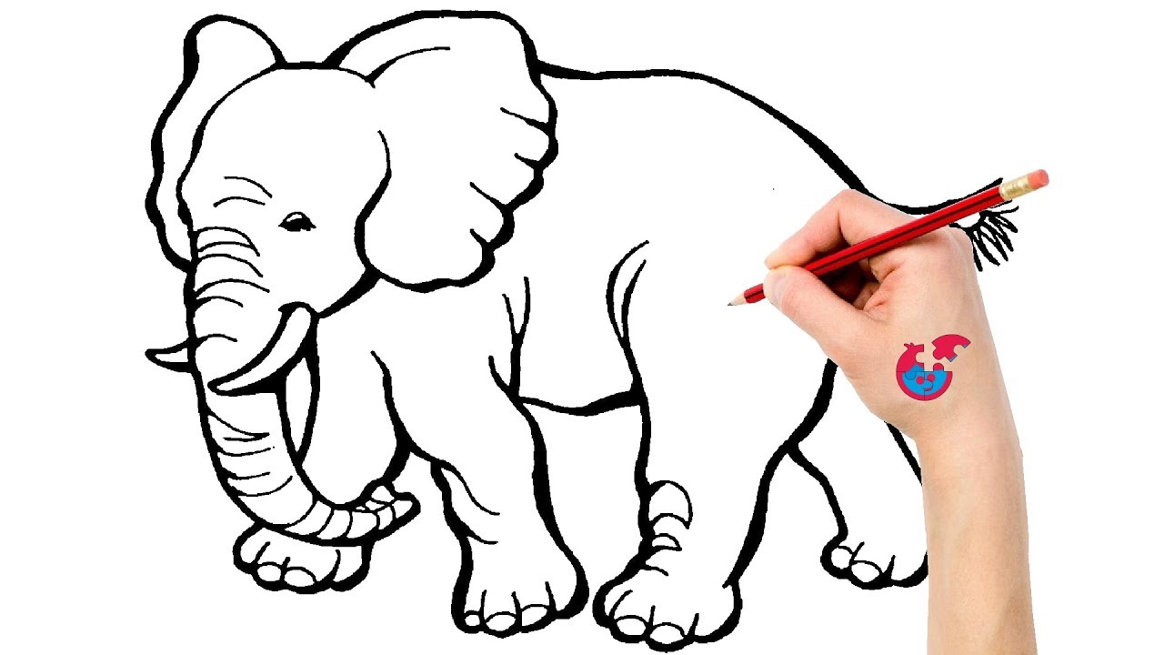 1280x720 How To Draw Animals For Toddlers Elephant