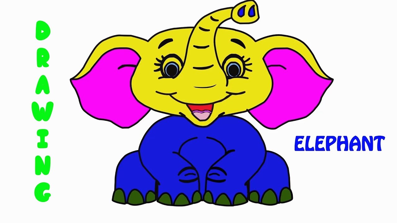 1280x720 Download Thumbnail For How To Drawing Elephant Step