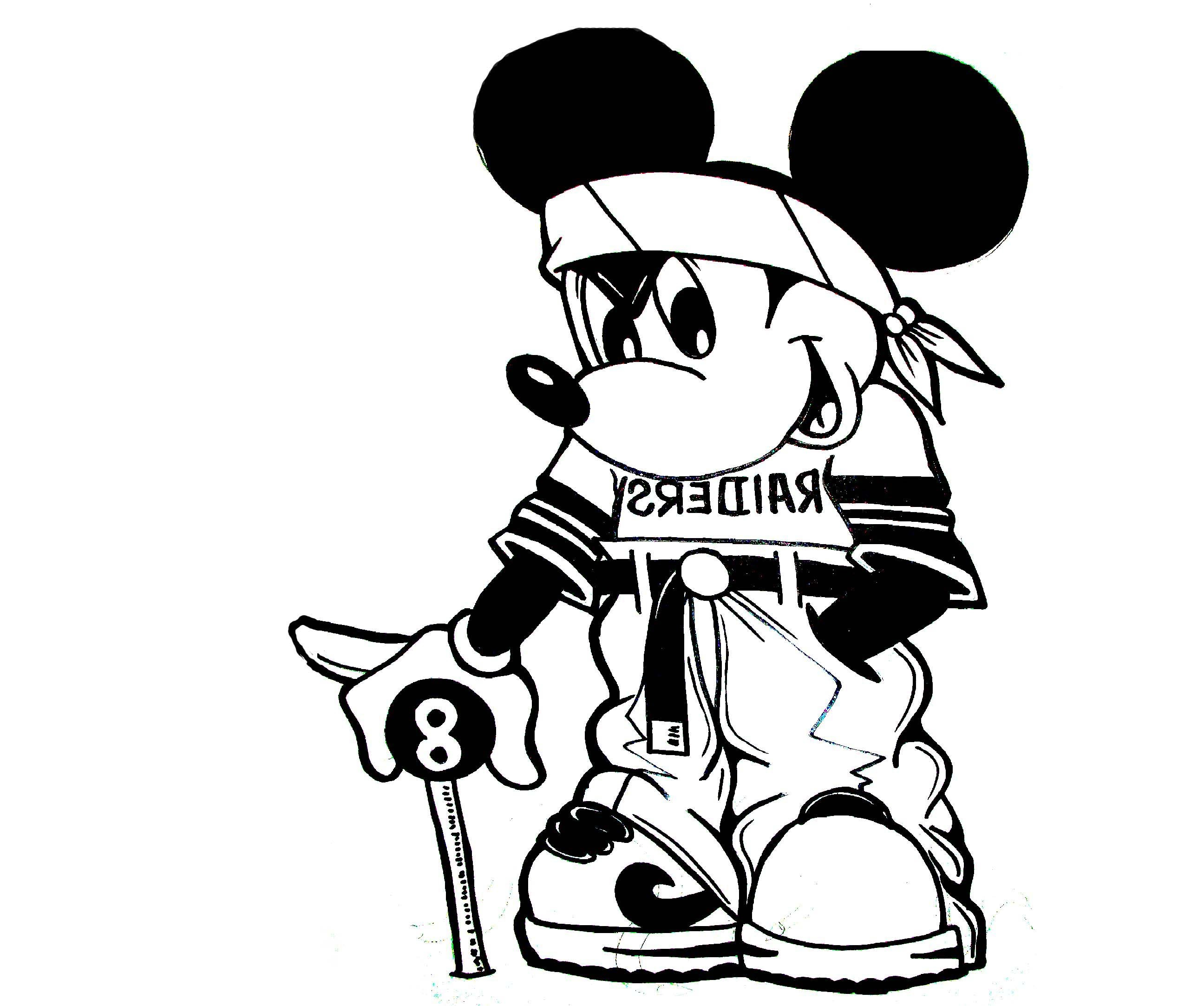2592x2165 Drawing A Gangsta Mickey Mouse