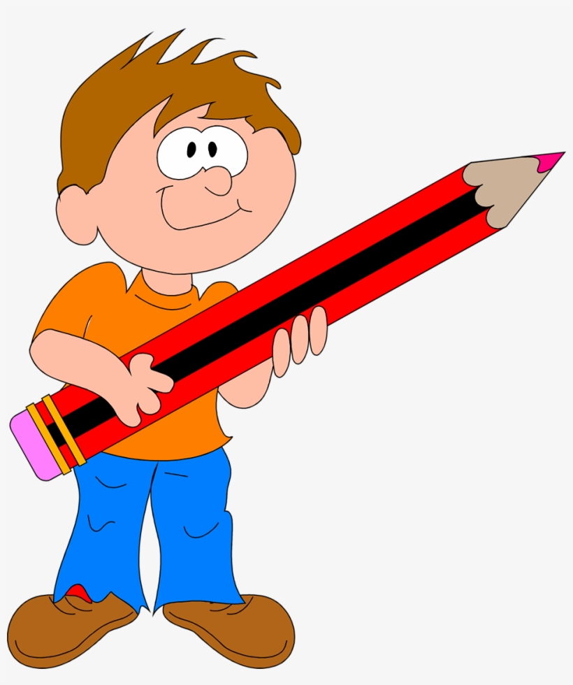 820x980 Free Download Boy With Pencil Png Clipart Drawing Clip
