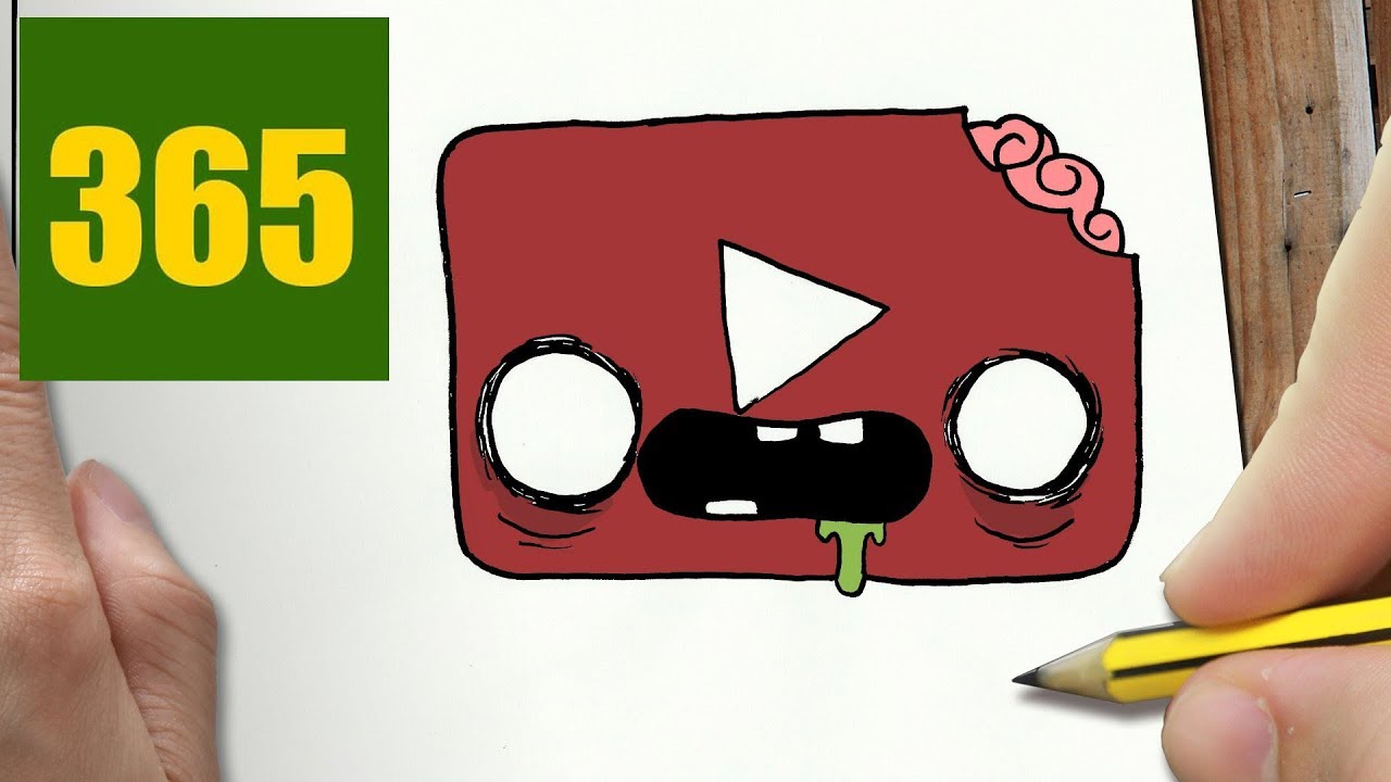 1280x720 How To Draw A Youtube Zombie Cute, Easy Step