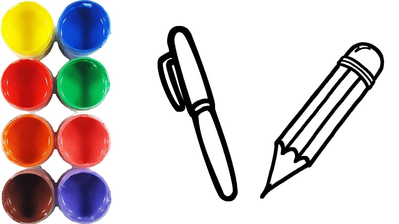 1280x720 Coloring Pen And Pencil