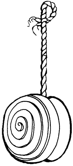 253x571 Yo Yo Toy Black And White Drawing Transparent Png