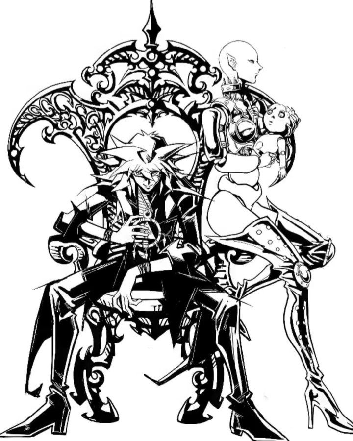 720x900 Speed Drawing On Ipad Of Yami Bakura And Dark Necrofear