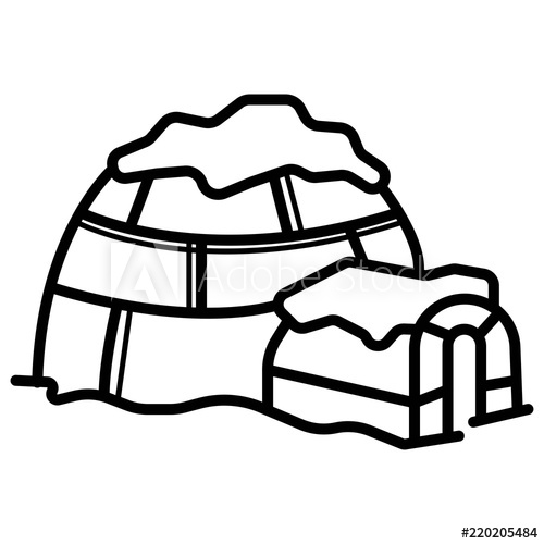 500x500 Igloo Icon Vector