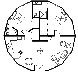 298x274 Yurt Floor Plan