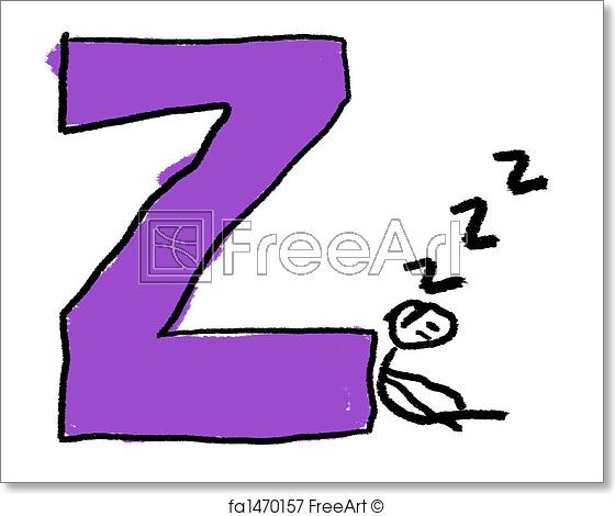 560x470 Free Art Print Of Letter Z A Childlike Drawing Of The Letter Z