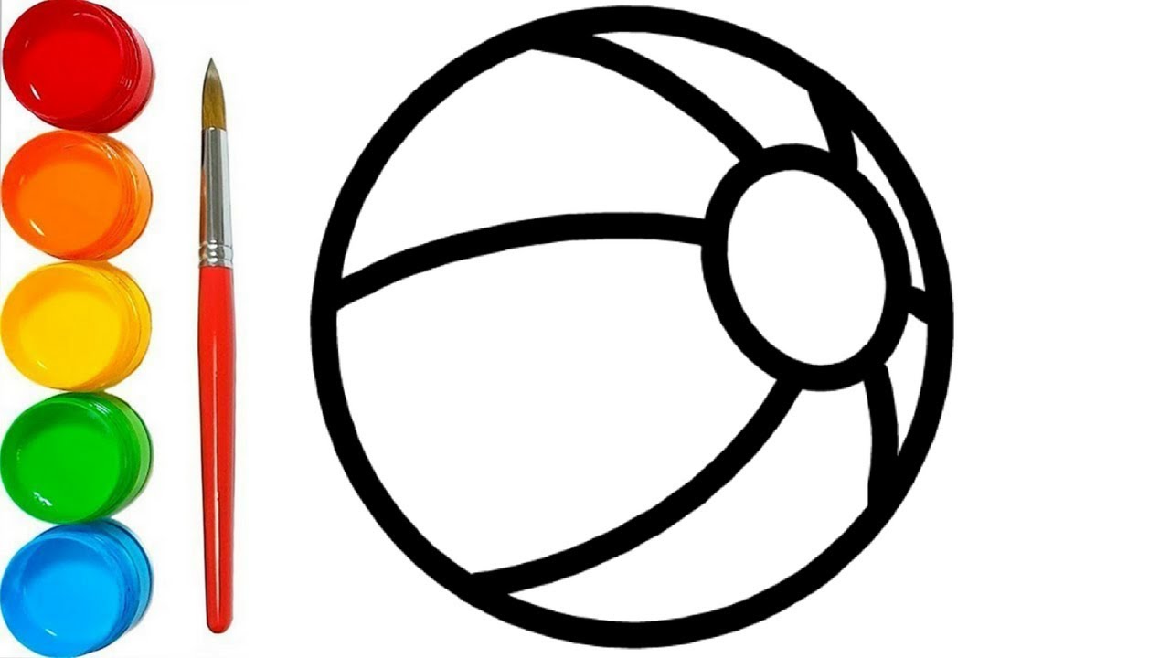 1280x720 Learn Colors With Beach Ball Drawing Learn Alphabet A To Z