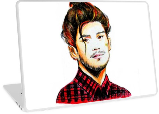 558x400 Zayn Malik Laptop Skins