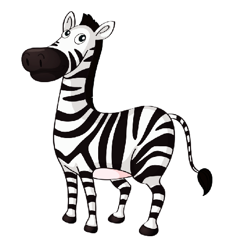 500x500 Cute Baby Zebra Cartoon Pictures Clip Art