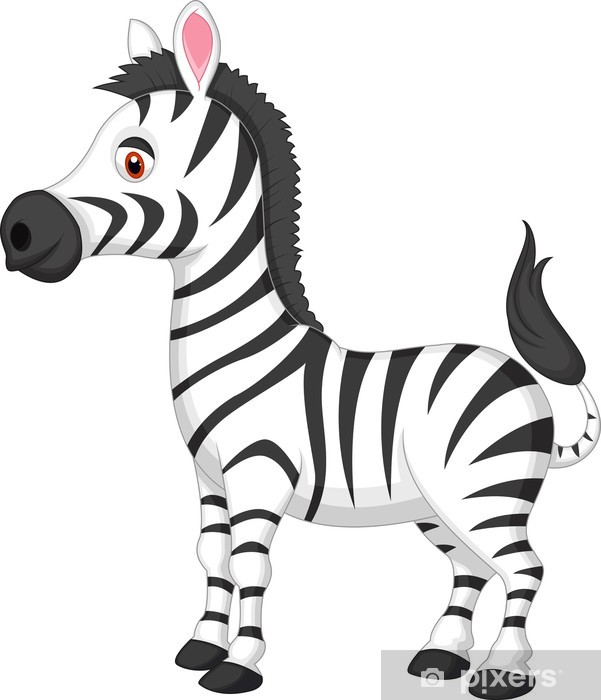 601x700 Cute Zebra Cartoon Sticker We Live To Change