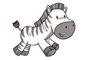 300x200 How To Draw A Zebra For Kids