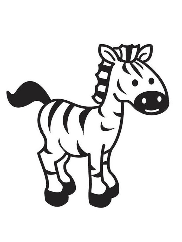 700x933 Lovely Coloring Zebra Clipart Best