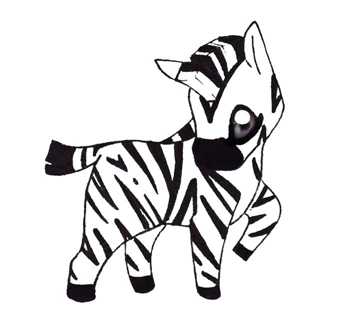 690x630 Zebra To Draw