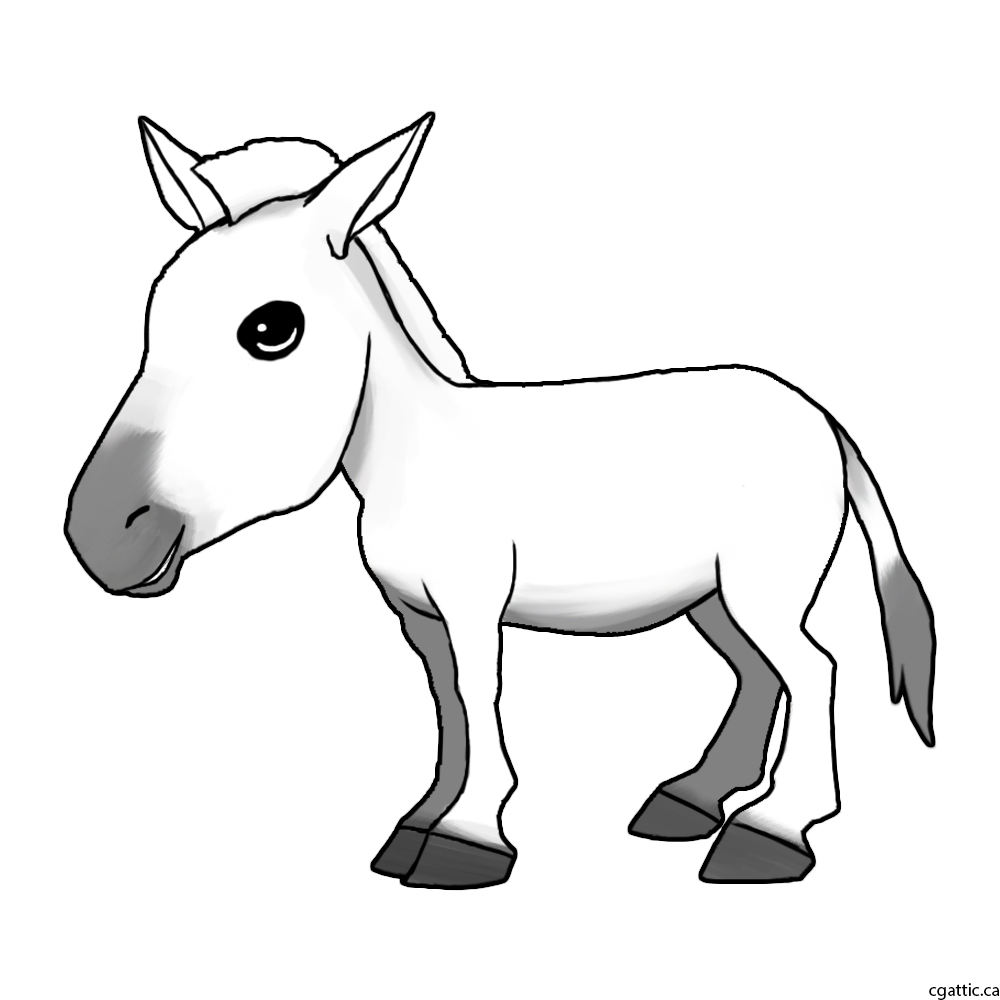 1000x1000 Cartoon Zebra Drawing In Steps With Photoshop