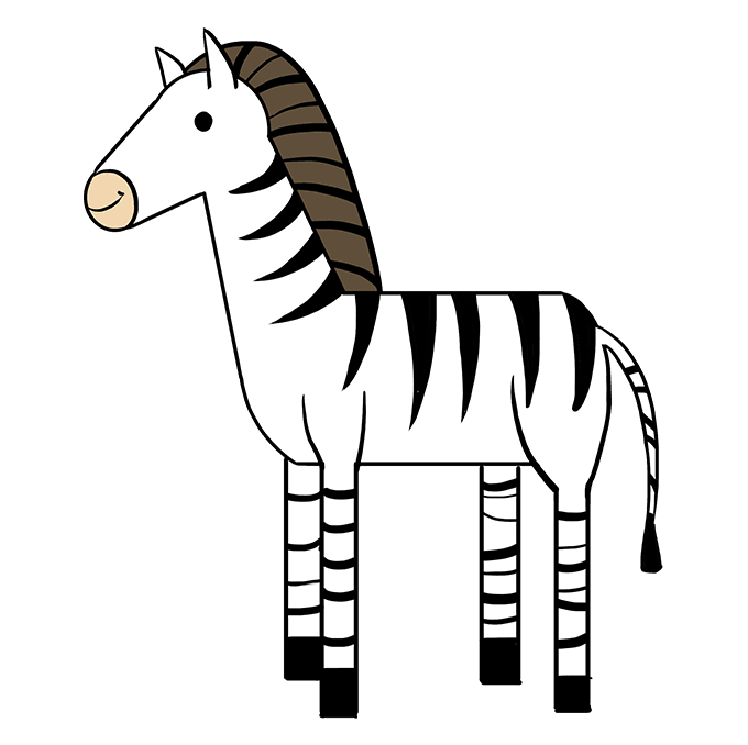 680x678 How To Draw A Zebra