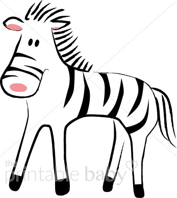 347x388 Zebra Drawing Clipart Jungle Baby Clipart