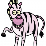 150x150 How To Draw A Silly Zebra, Easy Step