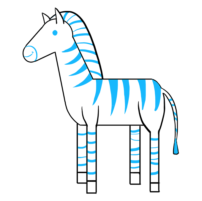680x678 How To Draw A Zebra