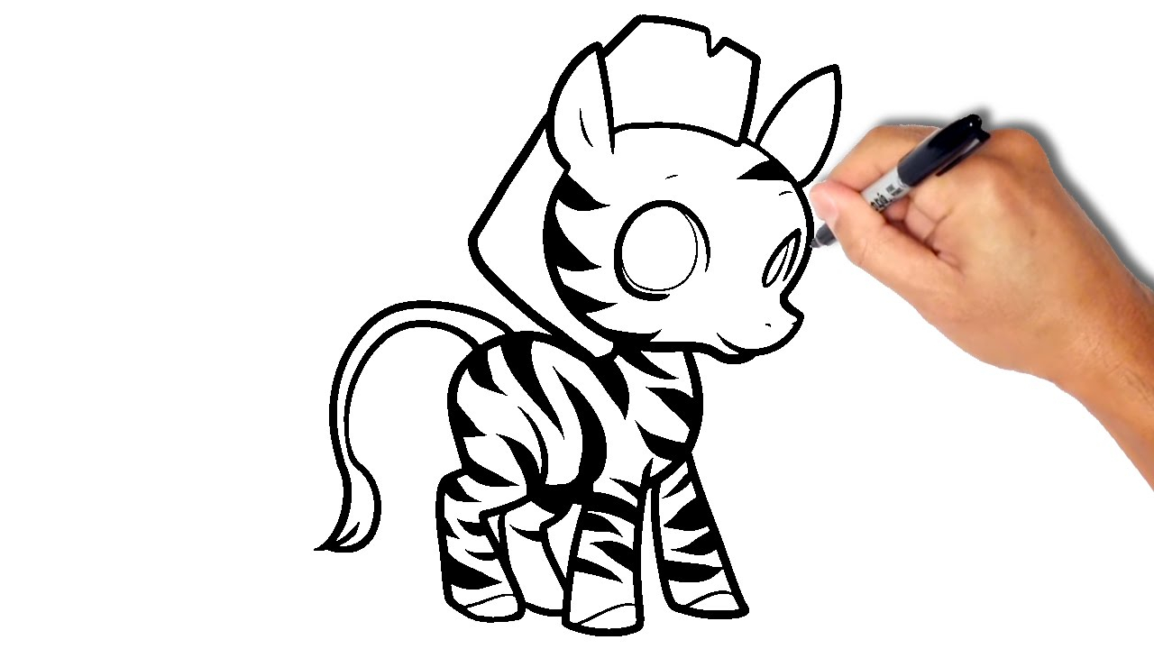 Zebra Drawing For Kid