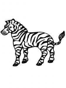 225x300 Cool Zebra Coloring Picture Printable Pages For Kids