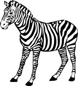 270x298 Drawn Zebra Kid