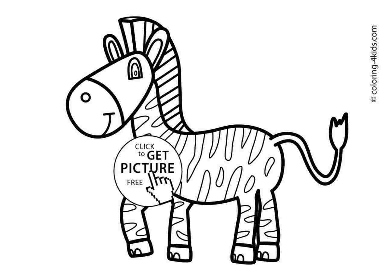 1297x926 How To Draw A Cartoon Zebra Step