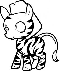 257x302 How To Draw Zebra Face