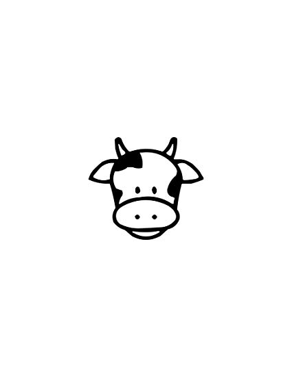 425x550 Huge Collection Of 'cow Face Drawing' Download More Than