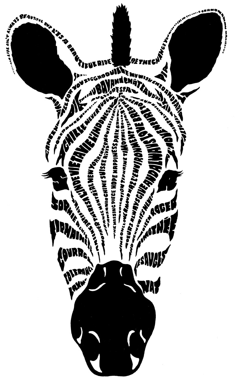765x1254 Zebra Drawing Front Face For Free Download