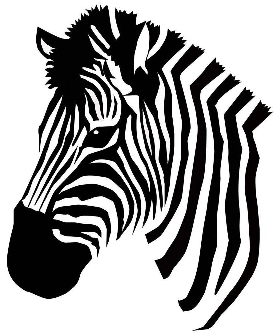 900x1088 Zebra Drawing Head For Free Download