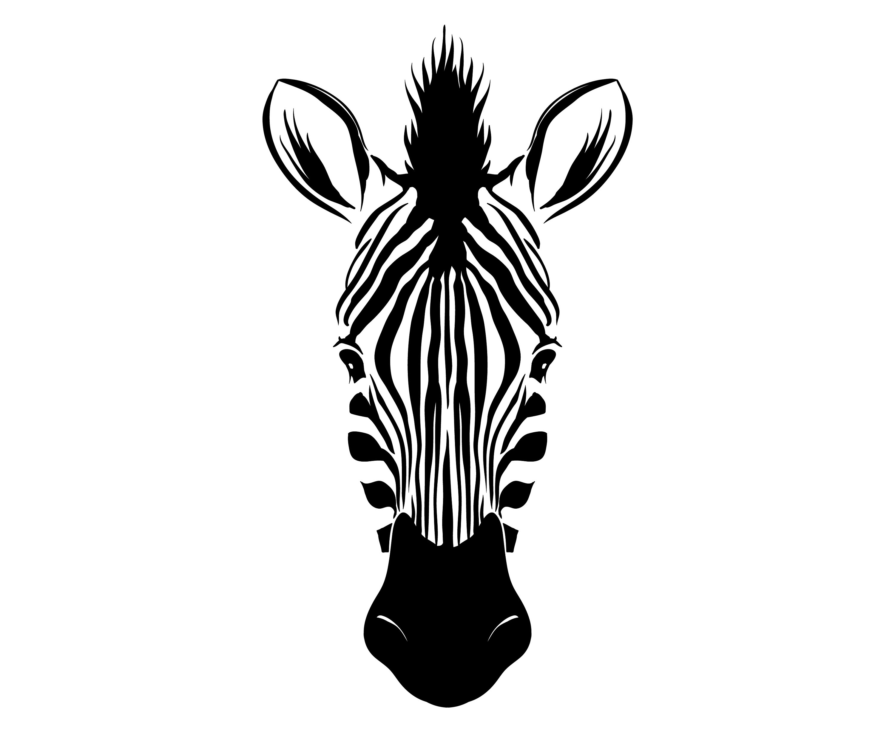 3000x2455 Zebra Head Etsy