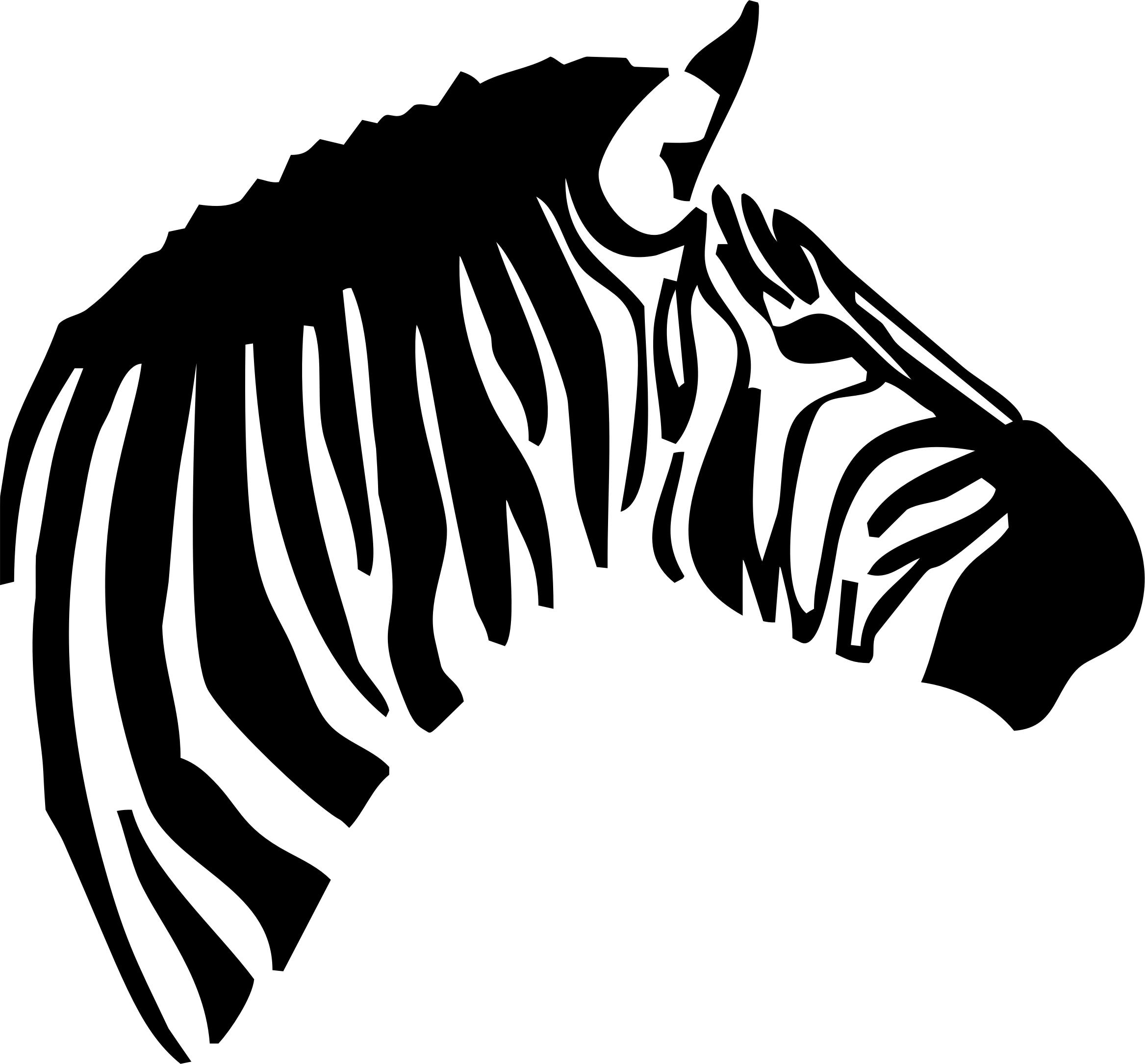 2335x2170 Zebra Head Icons Png
