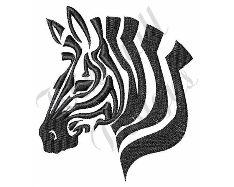794x635 Zebra Head Machine Embroidery Design Embroidery Designs Etsy