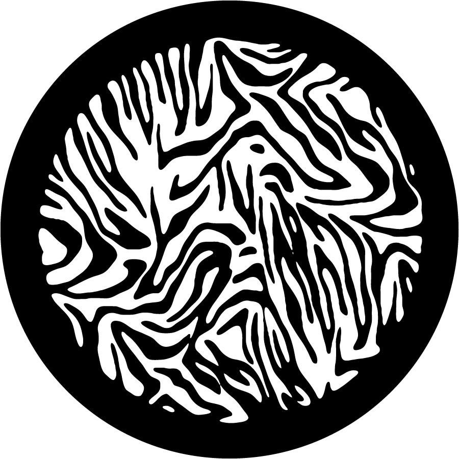 900x900 Rosco Zebra Print Steel Gobo Pattern