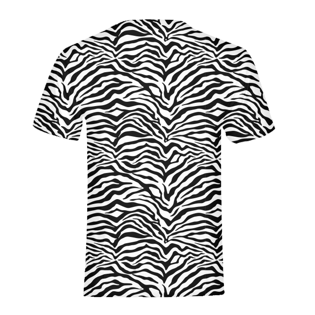 650x650 Shopping Goods Zebra Print Mens All Over Print T Shirt