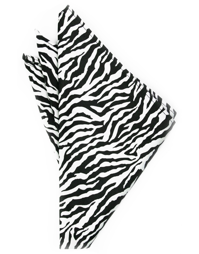 785x999 Zebra Print Pocket Square Rent Or Buy