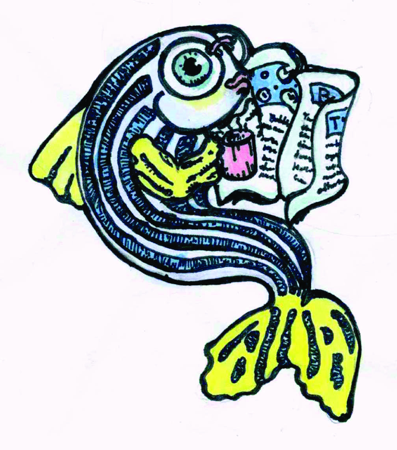 Zebrafish Drawing Free download on ClipArtMag