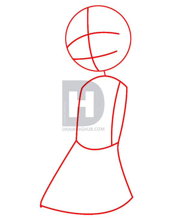 562x720 How To Draw Toon Zelda, Step