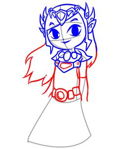 236x302 How To Draw Toon Zelda, Step
